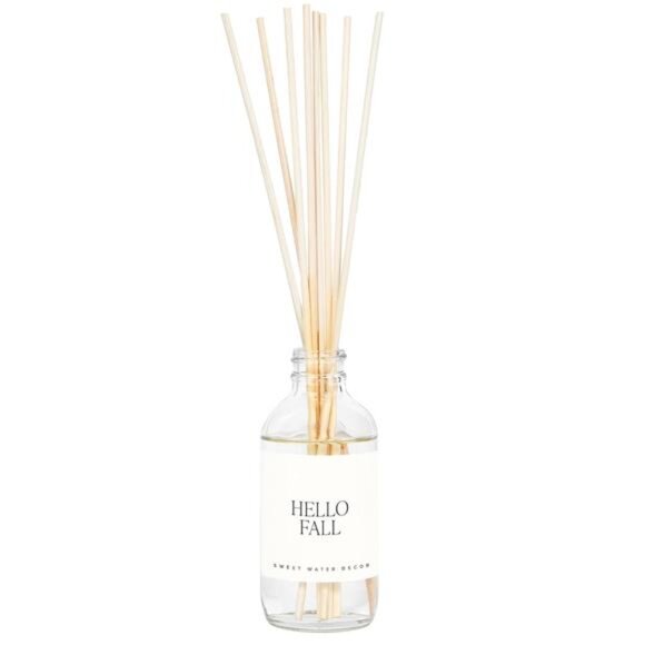 Sweet Water Decor Hello Fall Reed Diffuser Set - Hot Cider, Cinnamon, Cloves - Picture 9 of 10